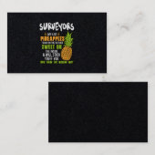 Enquêtes zijn als ananassen. visitekaartje (Voorkant / Achterkant)