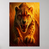 Enraged Cheetah Poster (Voorkant)