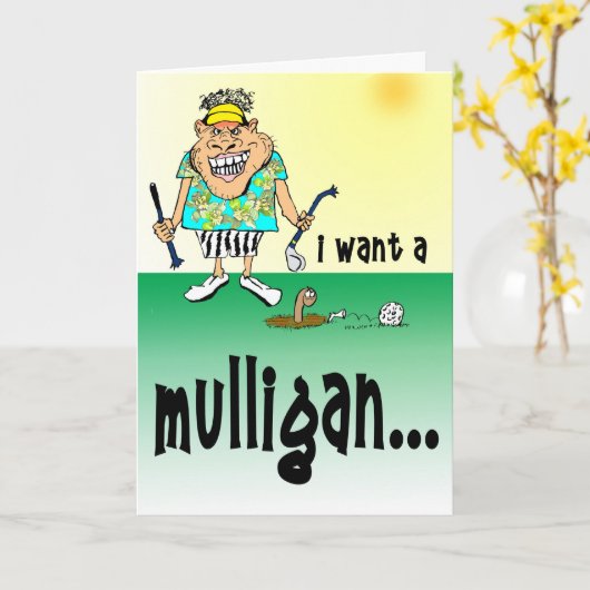 Enraged Golfer Kaart (Gele Bloem)