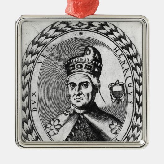 Enrico Dandolo Metalen Ornament (Voorkant)