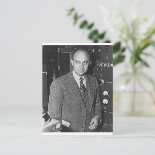 enrico fermi briefkaart (Staand voorkant)