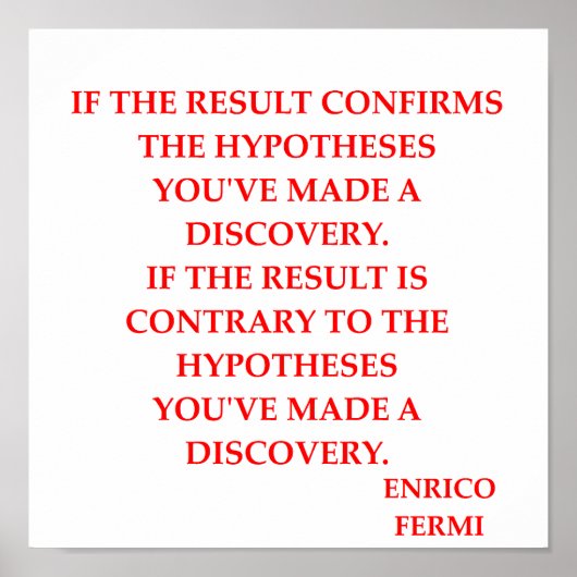 enrico fermi poster (Voorkant)