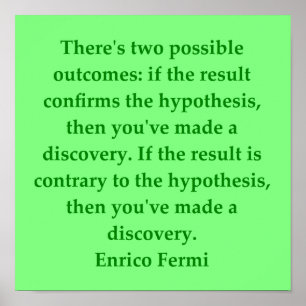 enrico fermi quote poster