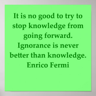 enrico fermi quote poster