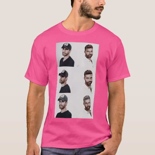 Enrique Iglesias Ricky Martin T-shirt (Voorkant)