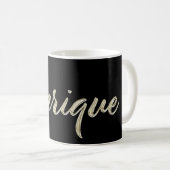 Enrique Name whitegold Tasse Teetasse Kaffeetasse Koffiemok (Voorkant rechts)