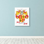 Enriquez Family Crest Canvas Afdruk (Insitu (Houten vloer))