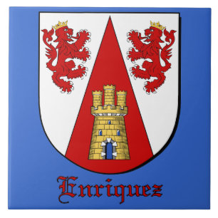 Enriquez Family Shield Decoratieve Tegel Tegeltje