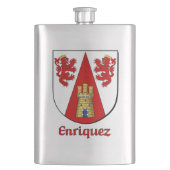 Enriquez Heraldic Shield Heupfles (Voorkant)