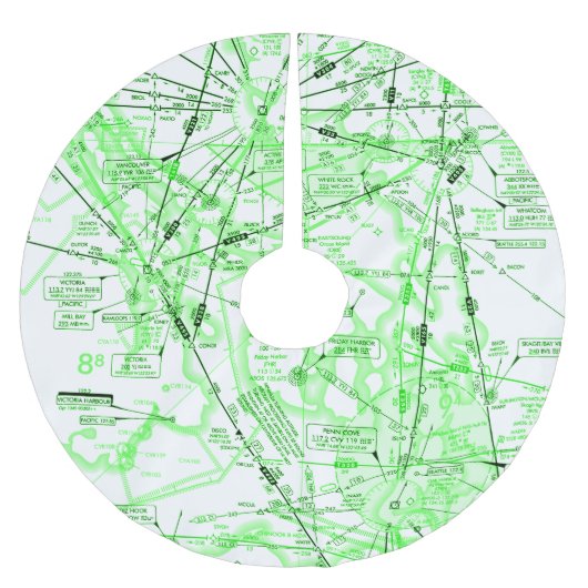 Enroute Lage Hoogtekaart Kerstboom Rok (Voorkant)