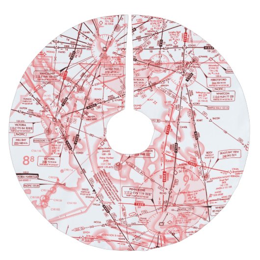 Enroute Lage Hoogtekaart Kerstboom Rok (Voorkant)