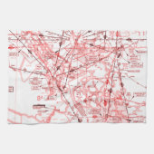 Enroute Lage Hoogtekaart Theedoek (Horizontaal)