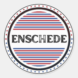 Enschede City Pride Embleem – Nederlandse identite Ronde Sticker