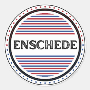 Enschede City Pride Embleem – Nederlandse identite Ronde Sticker
