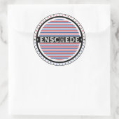 Enschede City Pride Emblem – Dutch Identity Ronde Sticker (Tas)