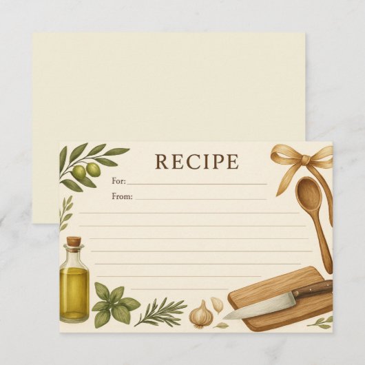 Ensconced in Sicily Recipe Card (Voorkant / Achterkant)