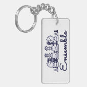 Ensemble Acrylaat Sleutelhanger (Voorkant Links)