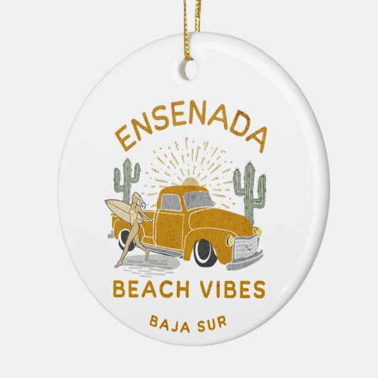 Ensenada Beach Vibes  Keramisch Ornament (Links)