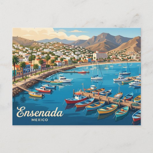 Ensenada Mexico Briefkaart (Voorkant)