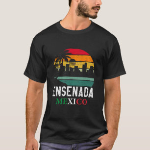 Ensenada Mexico Retro Ouderwets T-shirt