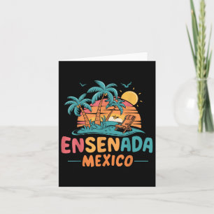 Ensenada Mexico Tropical Sunset Beach Souvenir Vac Kaart