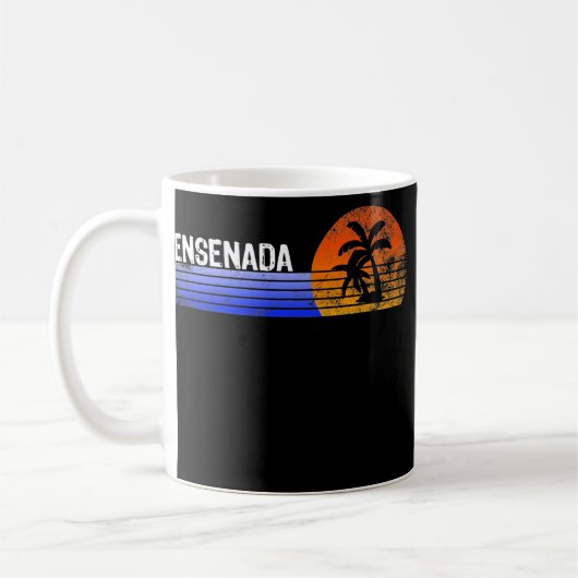 Ensenada Souvenir Mexico Retro Sunset Trip Summer Koffiemok (Links)