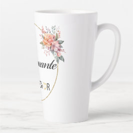 Ensignante Bloemen Waterverf Latte Mok