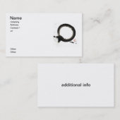 Enso, Black Sumi Ink Visitekaartje (Voorkant / Achterkant)
