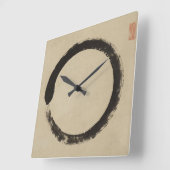 Enso by Taido Shufu Vierkante Klok (Hoek)