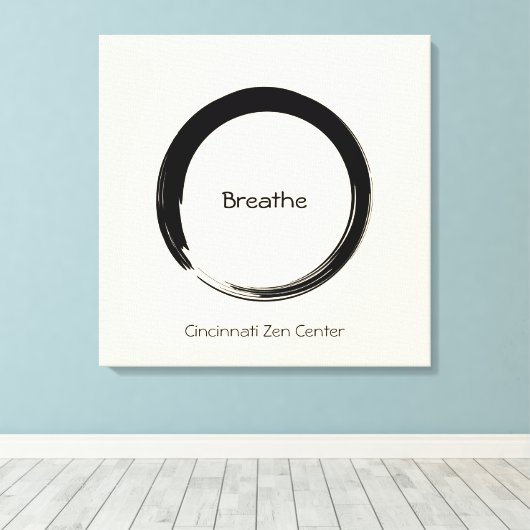 Enso Circle Canvas Afdruk (Insitu (Houten vloer))