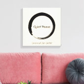 Enso Circle, rustig alsjeblieft Canvas Afdruk (Insitu (Woonkamer))
