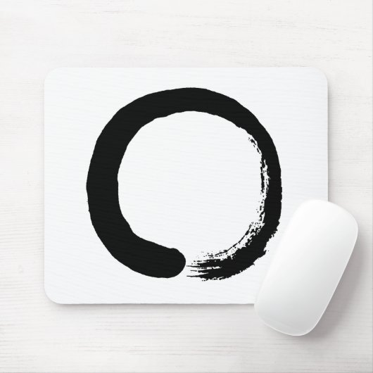 Enso Circle Zen Calligrafie Muismat (Met muis)