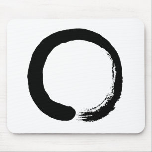 Enso Circle Zen Calligrafie Muismat