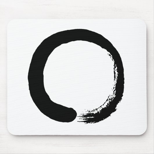 Enso Circle Zen Calligrafie Muismat (Voorkant)