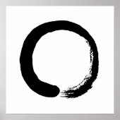 Enso Circle Zen Calligrafie Poster (Voorkant)