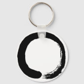 Enso Circle Zen Calligrafie Sleutelhanger (Voorkant)