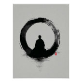 Enso Circle - Zen Ink Wall Art - Minimal Decor Perfect Poster (Voorkant)