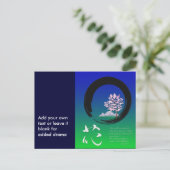 Enso cirkel en Zen wijsheid door Ryokan Briefkaart (Staand voorkant)