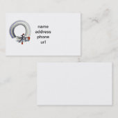 Enso, Harmony met Kanji afgesneden van Orgami pape Visitekaartje (Voorkant / Achterkant)