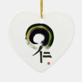 Enso - Kanji voor welwillendheid Keramisch Ornament (Voorkant)