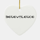 Enso - Kanji voor welwillendheid Keramisch Ornament (Achterkant)