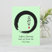 Enso met Japans voor "kunstenaar" Kaart (Staand voorkant)