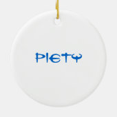 Enso met Kanji karakter voor Veiligheid Keramisch Ornament (Achterkant)