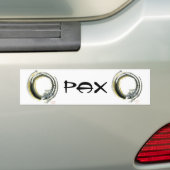 Enso met PAX, Sumi-e Bumpersticker (Op auto)