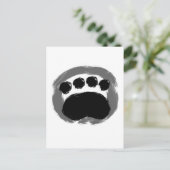 Enso Paw-ontwerp Briefkaart (Staand voorkant)