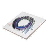 Enso, Silver Clarity Tegeltje (Zijkant)