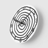 Enso Spiral Wall Clock Ronde Klok (Hoek)