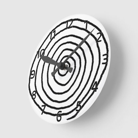 Enso Spiral Wall Clock Ronde Klok (Hoek)