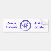 Enso-symbool met Zen-symbool Bumpersticker (Voorkant)