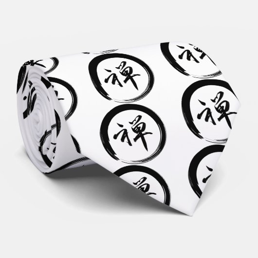 Enso-symbool met Zen-symbool Stropdas (Opgerold)